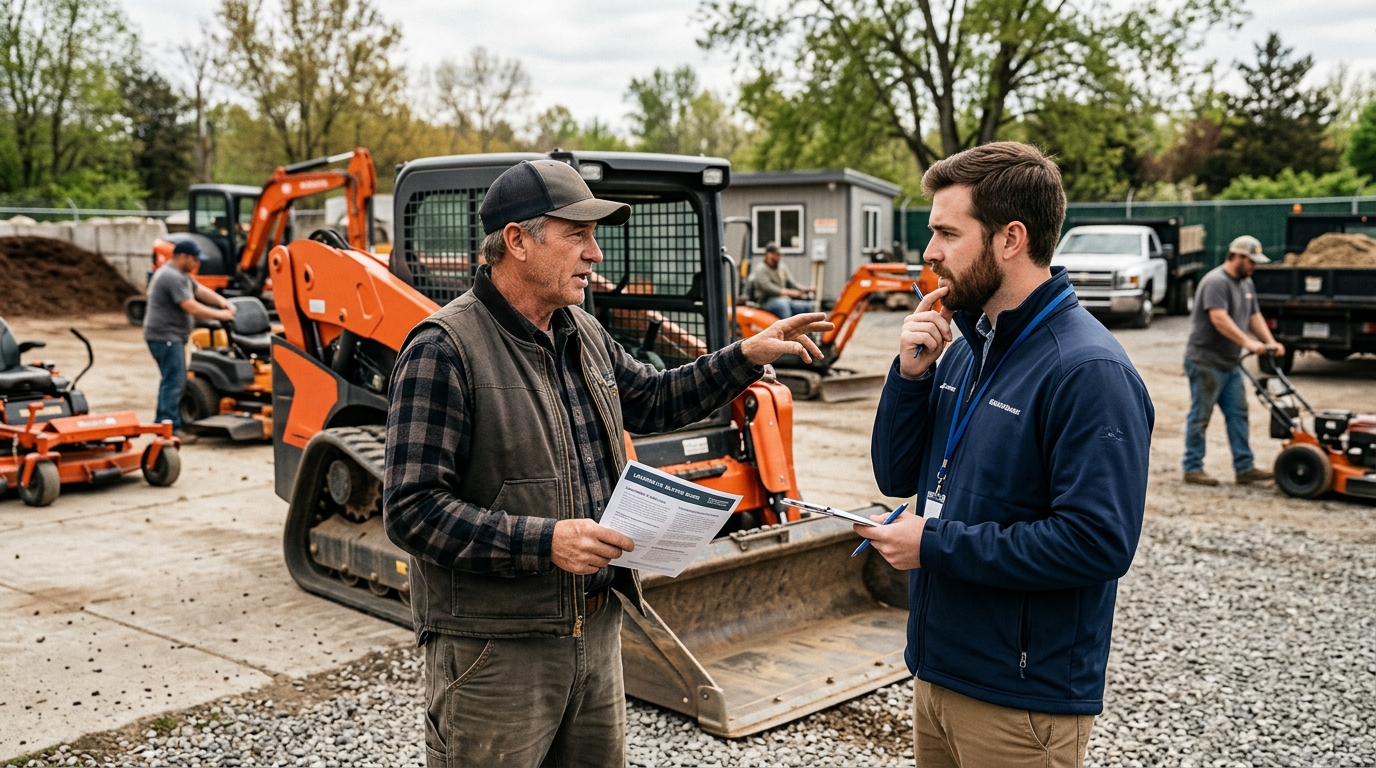 Illustration: Leasing vs. Buying Heavy Landscaping Equipment: A 2026 Guide for Pros